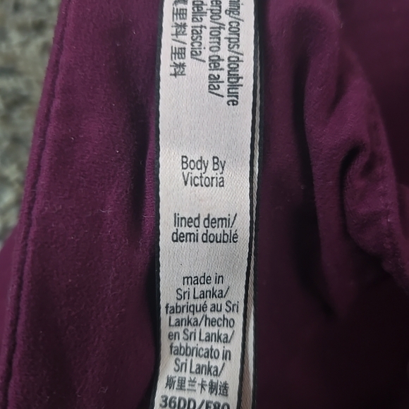 ☕️VICTORIA'S SECRET LINED DEMI / DEMI DOUBLE UNDERWIRE BRA SIZE 36DD - Picture 3 of 4